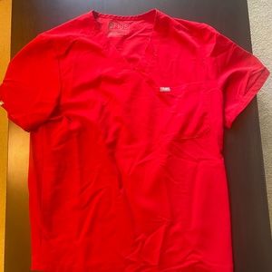 Mens Figs Scrub Set XL  RED